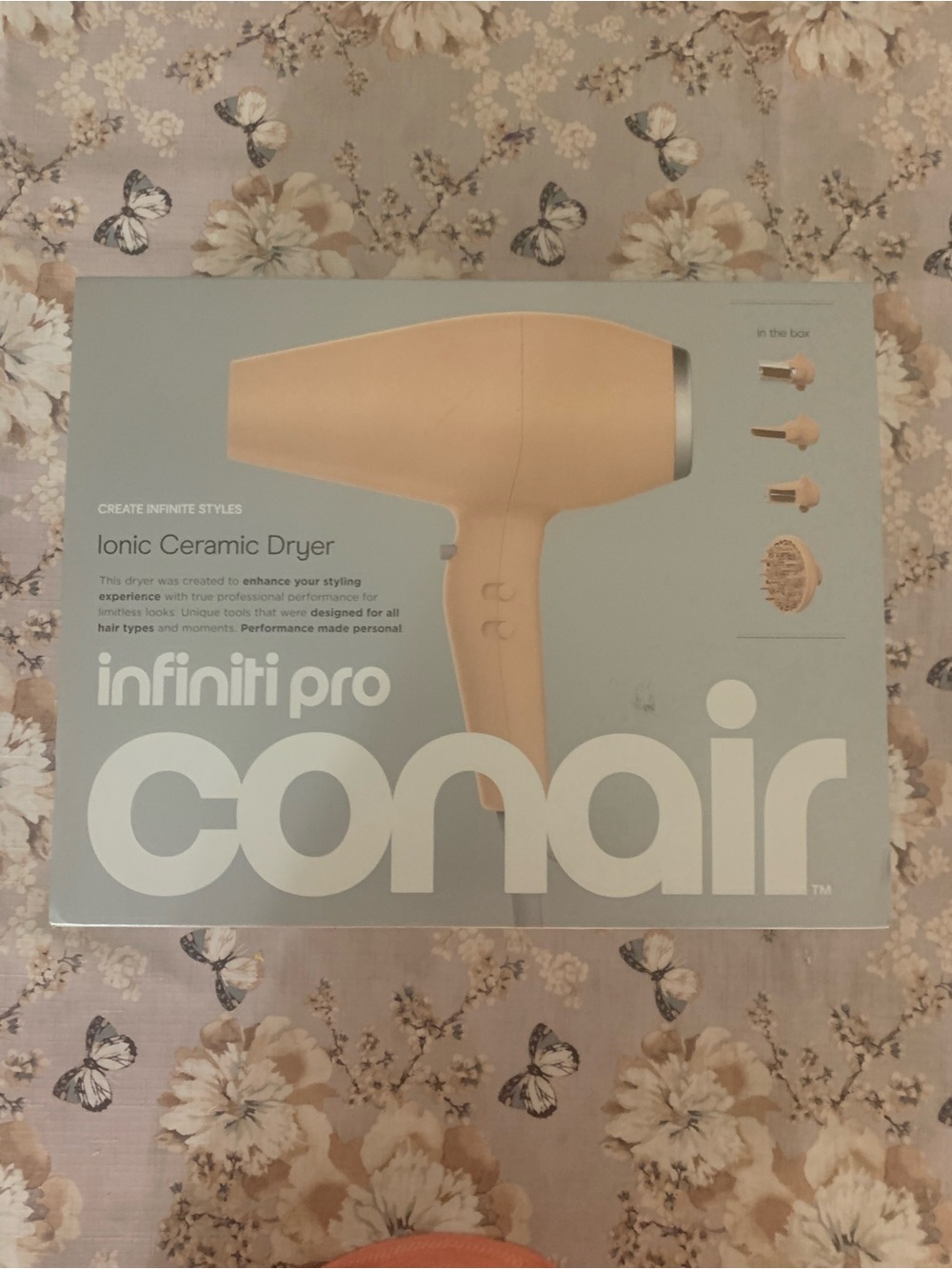 Conair InfinitiPro Ionic Ceramic Hair Dryer - Peach